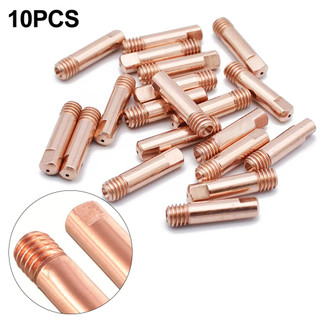 เครื่องมือเชื่อมหัวฉีดเชื่อมไฟฉาย Contact Tip M6 ด้ายเชื่อมหัวฉีดไฟฉาย 0.6/0.8/0.9/1.0/1.2 มม.สําหรับ MB15AK MIG
