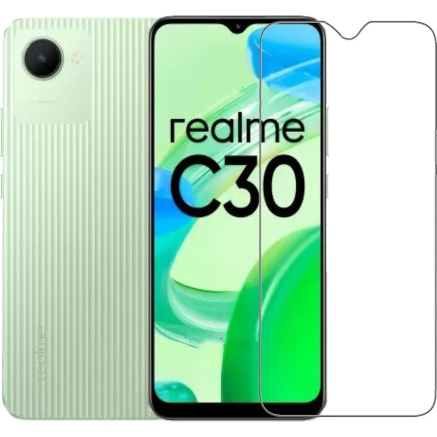 Realme C30 Realme C33 ฟิล์มกันรอยกระจกนิรภัยใส DAGN