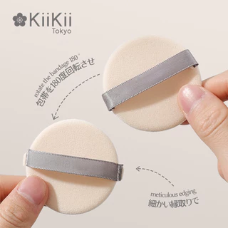 KiiKii Beauty พัฟแต่งหน้า พัฟคุชชั่นงานแป้งพัฟ 2 ชิ้น เนื้อพัฟนุ่ม ควบคุมการเกลี่ยแป้งได้แม่นยำ