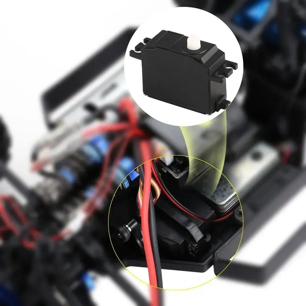 25g พลาสติก Servo พวงมาลัยเกียร์ Servo สําหรับ 1/12 Wltoys 12428 12423 RC รถรถบรรทุกรุ่นพวงมาลัยอุปก