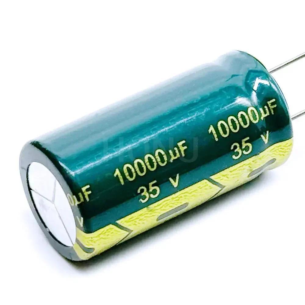 2PCS Low ESR/Impedance high frequency 35v 10000UF aluminum electrolytic capacitor size 18*35mm 10000