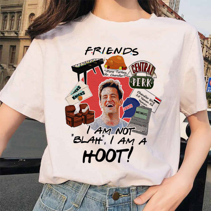 เวอร์ชั่นเกาหลี 2026Friends TV Show Tshirt 美老 友friends เสื้อยืดแขนสั้นสําหรับผู้ชายและผู้หญิงเสื้อยื
