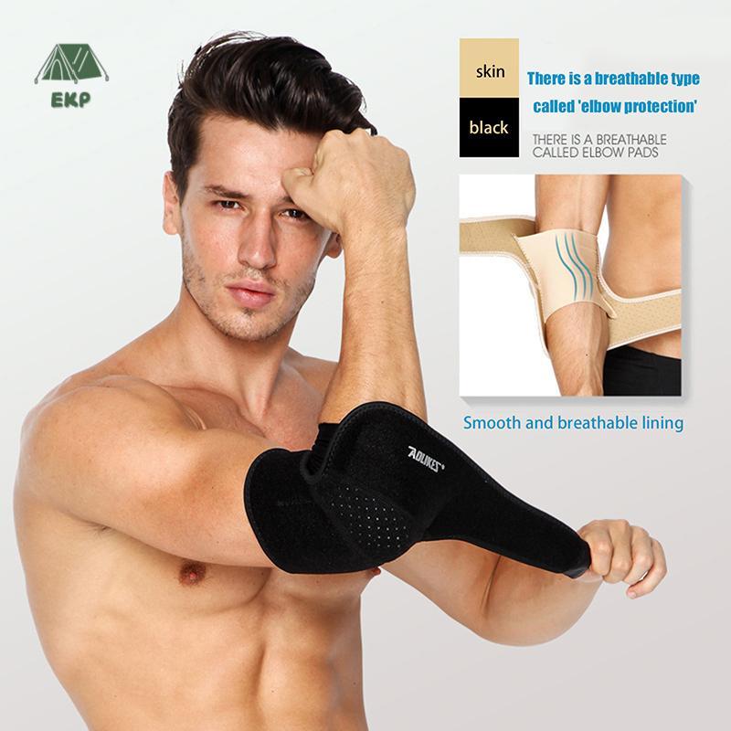 [EKP] 1 PC ปรับ Breathable Elbow Brace Reversible Support Wrap สําหรับข้อต่อโรคข้ออักเสบบรรเทาอาการป