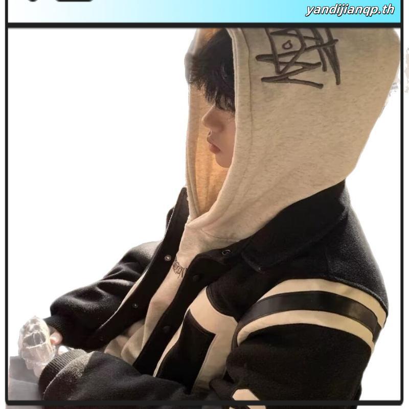 เสื้อฮู้ดดี้แขนยาว แบบสวม ผ้าหนา แฟชั่น กันแดด กันหนาวได้ Eashion เสื้อกันหนาวแขนยาว