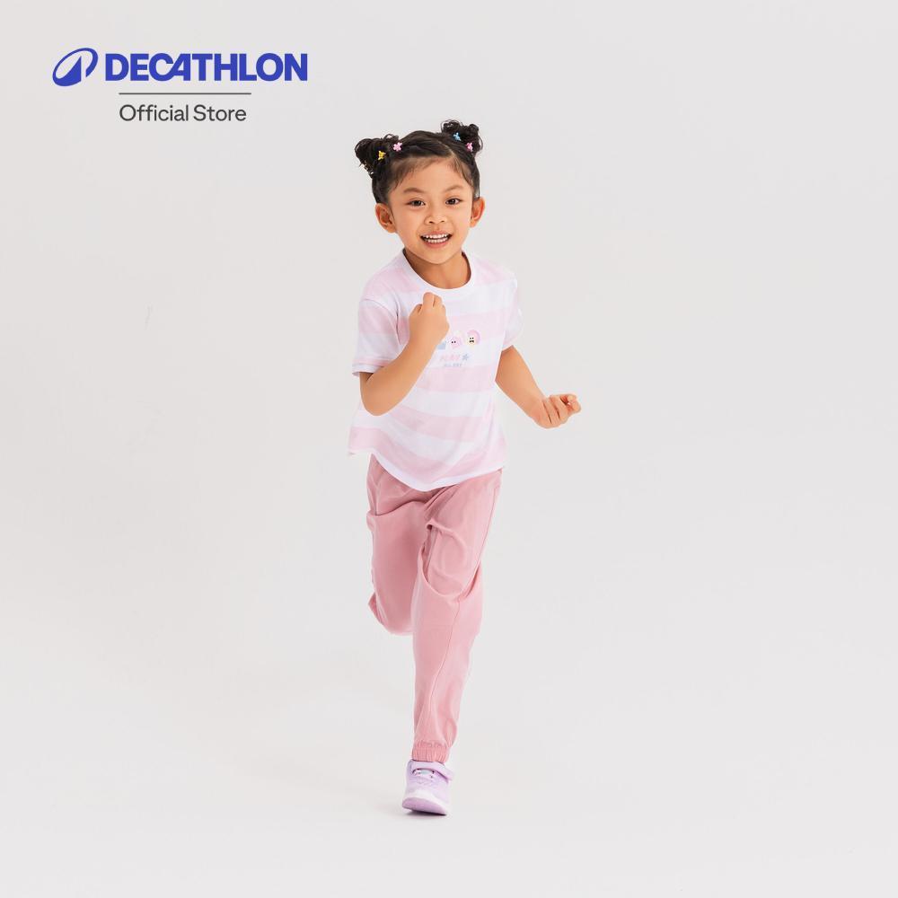 Decathlon Ts Mc 300 Cn Ww เสื้อยืดออกกำลังกายสำหรับเด็ก รุ่น Mc 300 - Pink