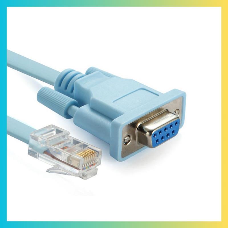 สายคอนโซล USB RJ45 Cat5 Ethernet To Rs232 DB9 COM Port Serial Female Routers Network Adapter Cable 1