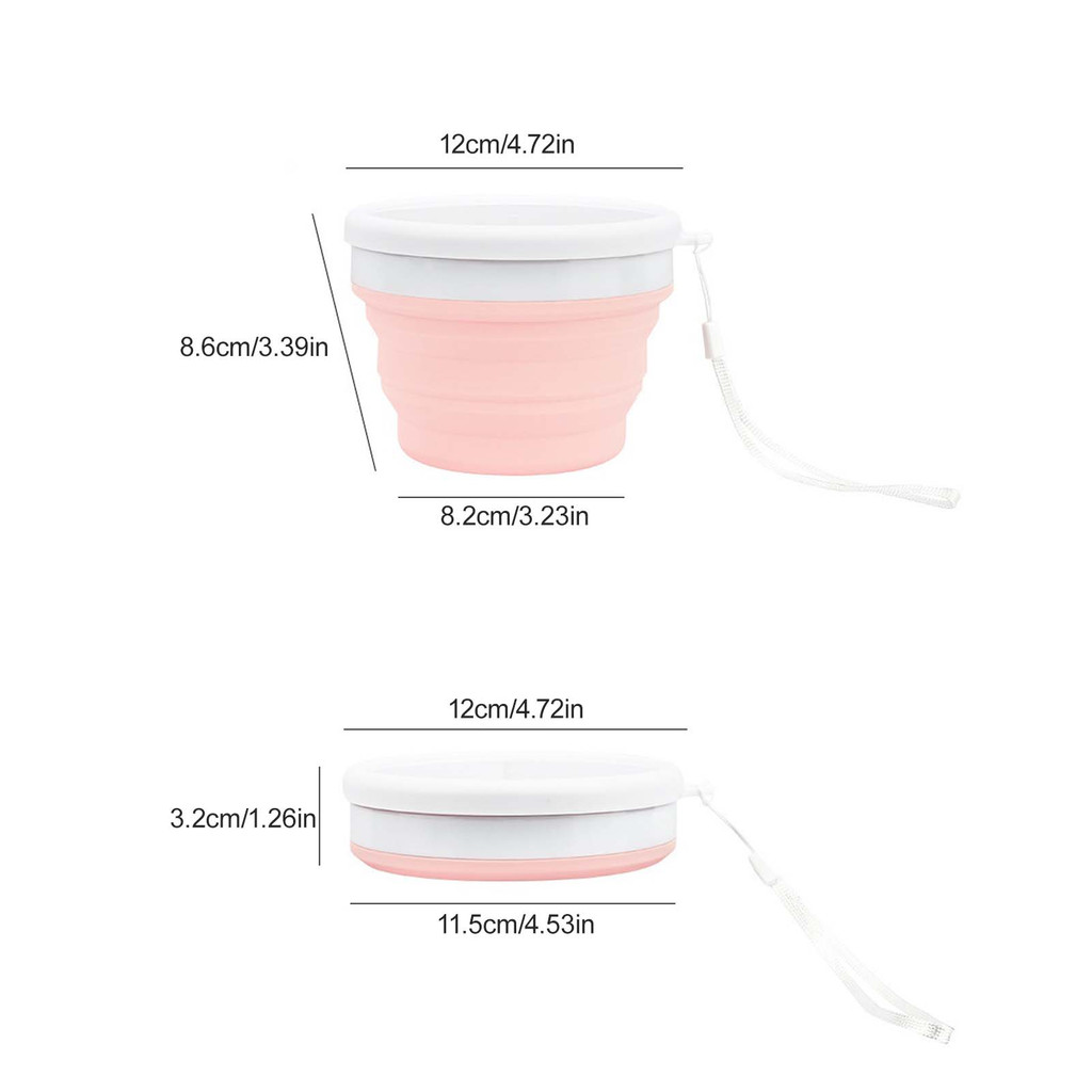 【SayTH✨1-3 วัน】ชามพับได้ซิลิโคน-ภาชนะใส่อาหารแบบพกพาแบบใช้ซ้ําได้เกรดอาหาร-มัลติฟังก์ชั่นกะทัดรัดทนความร้อนใช้กว้างแคมป์ปิ้งจานสลัดเดินทาง - รูปที่ 3