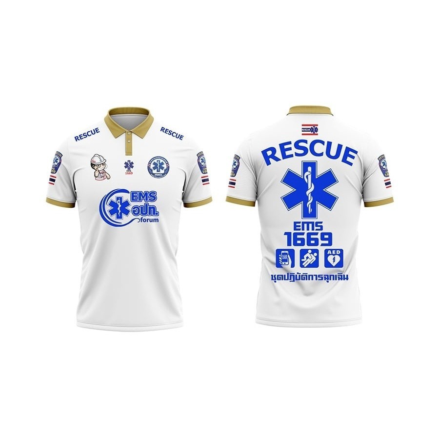 เสื้อคอปกทอง EMS สวยมาก