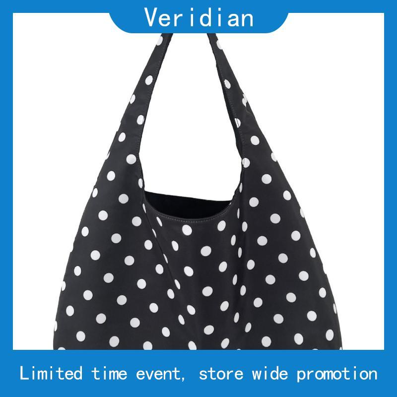 Himawari Baggu Midnight Polka Dot Mini Butter Bag (Cotton)