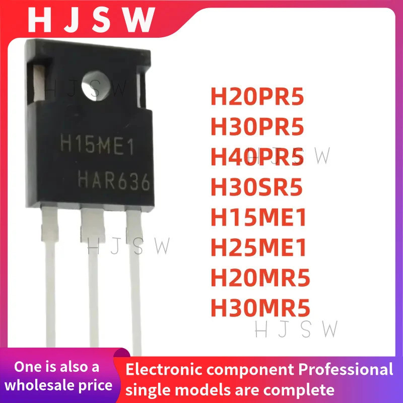 5PCS H20PR5 H30PR5 H40PR5 H30SR5 H15ME1 H25ME1 H20MR5 H30MR5 TO-247 IGBT Power ทรานซิสเตอร์สําหรับ I