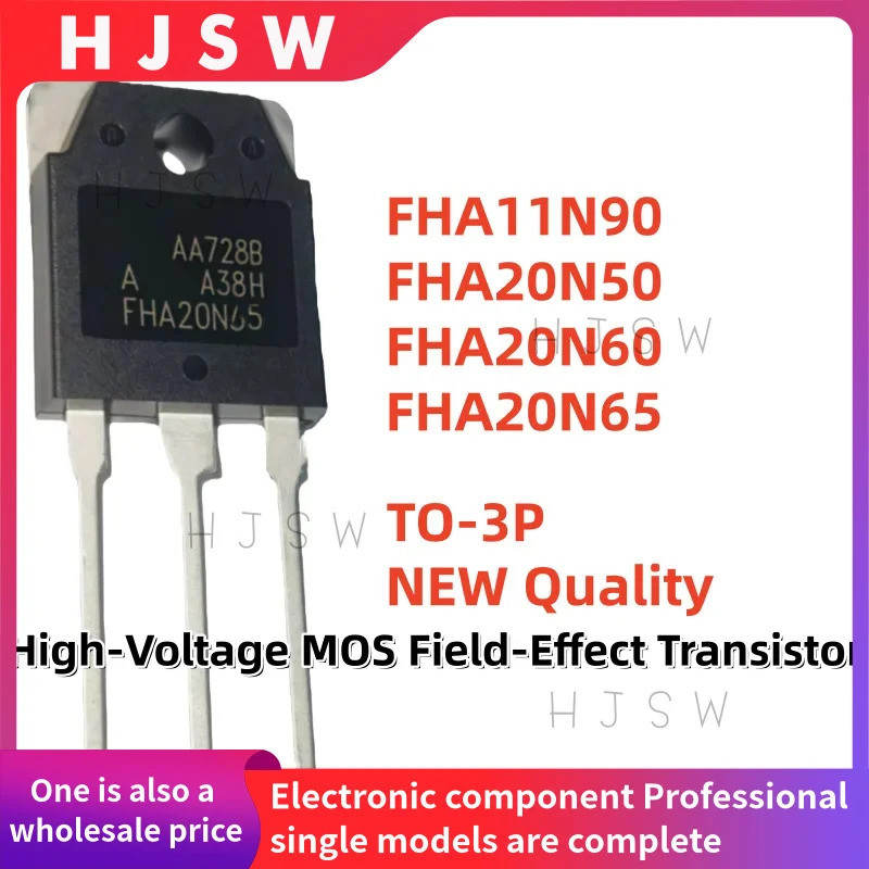 5PCS FHA11N90 FHA20N50 FHA20N60 FHA20N65 11N90 20N50 20N60 20N65 TO-3P High-Voltage MOS Field-Effect