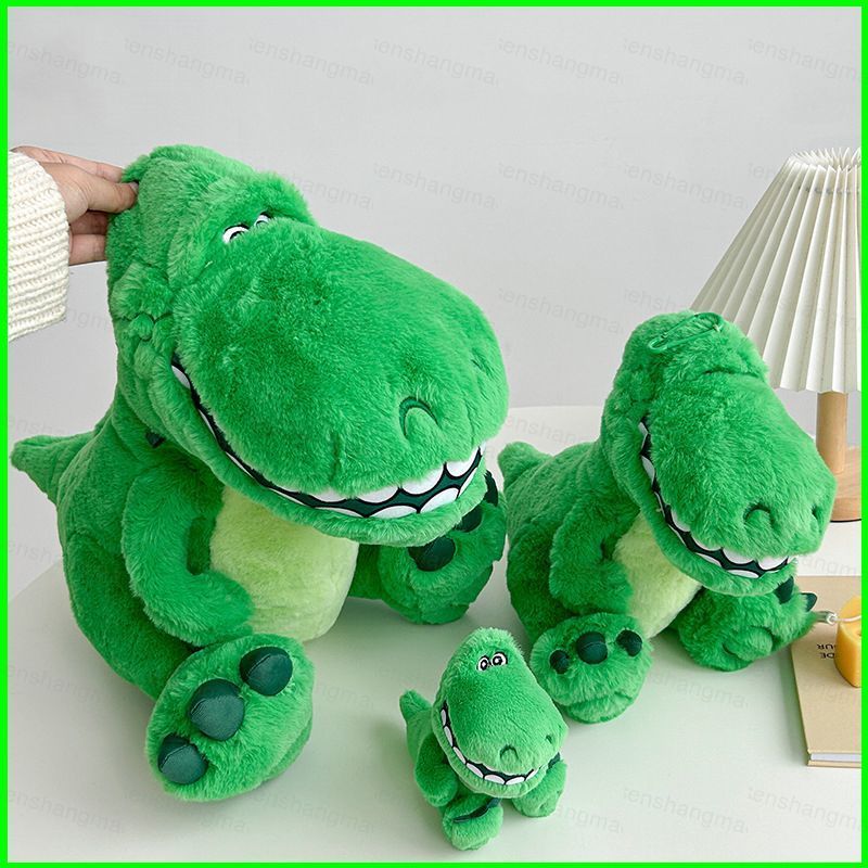 PS1 Toy Story Rex ไดโนเสาร์ตุ๊กตาตุ๊กตาของขวัญสําหรับเด็กผู้หญิงกระเป๋าสะพายโยนหมอนพวงกุญแจจี้ของเล่