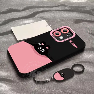 เคส OPPO A6 Pro 5G เคส OPPO A6X A6T A6S เคสน่ารักรูปกระต่าย ป้องกันแรงกระแทกพร้อมที่ป้องกันกล้อง หนังสายคล้องโทรศัพท์ ซิลิโคนด้านนุ่ม กันรอยนิ้วมือ