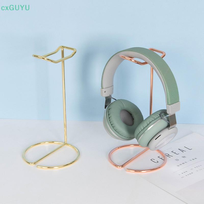 [cxGUYU] ขาตั้งหูฟัง ขาตั้งชุดหูฟังรองรับโลหะสีทอง Ra ที่วางหูฟังไร้สายน่ารัก รองรับหมวกกันน็อคเกมเมอร์ PRTA