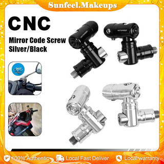 360° Side Mirror For Motorcycle Adjustable Folding Mechanism Fully Adjustable Holder