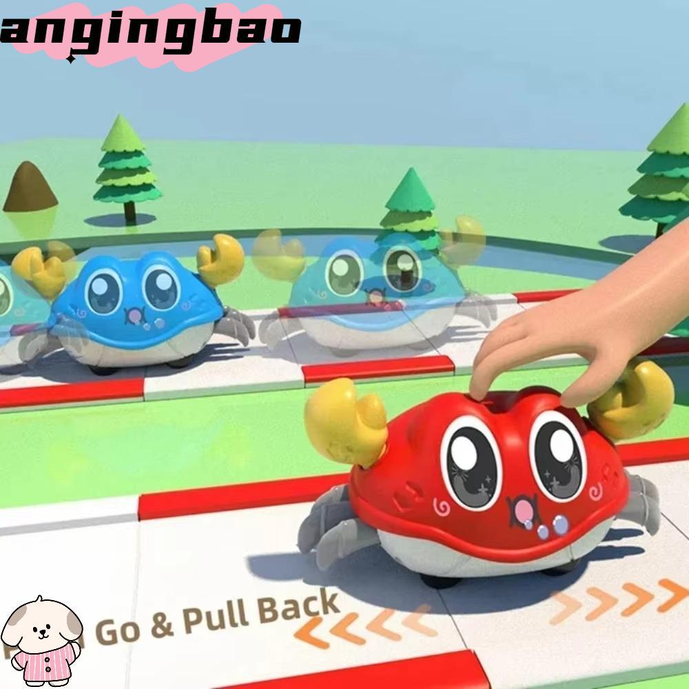 ANGINGBAO Crawling Crab ของเล่น, ABS การ์ตูนวิ่งปู, ทนทาน Double Force Walking Baby Sensory Crawl Toy กิจกรรมการเรียนรู้ในช่วงต้น