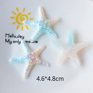 Ocean Breeze Luminous Starfish Seashell Conch Set - INS Clog Shoe Charm Pins
