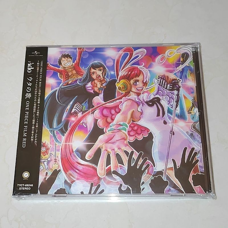เพลงประกอบต้นฉบับการ์ตูน One Piece One Piece Film Red Red Red Ado CD 5-16-21