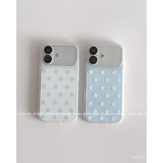 เคสโทรศัพท์ เหมาะสําหรับ iPhone ญี่ปุ่นเกาหลีแบบเต็มหน้าจอ Blue Star เหมาะสําหรับ iPhone15 16 เคสโทรศัพท์ 17promax สไตล์ใหม่ 13 รวมทุกอย่าง 14 เคสป้องกันอินเทรนด์