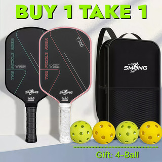 T700 Carbon Fiber Pickleball Paddle Set with Free Storage Bag and 4 Ball for Professional & Beginner