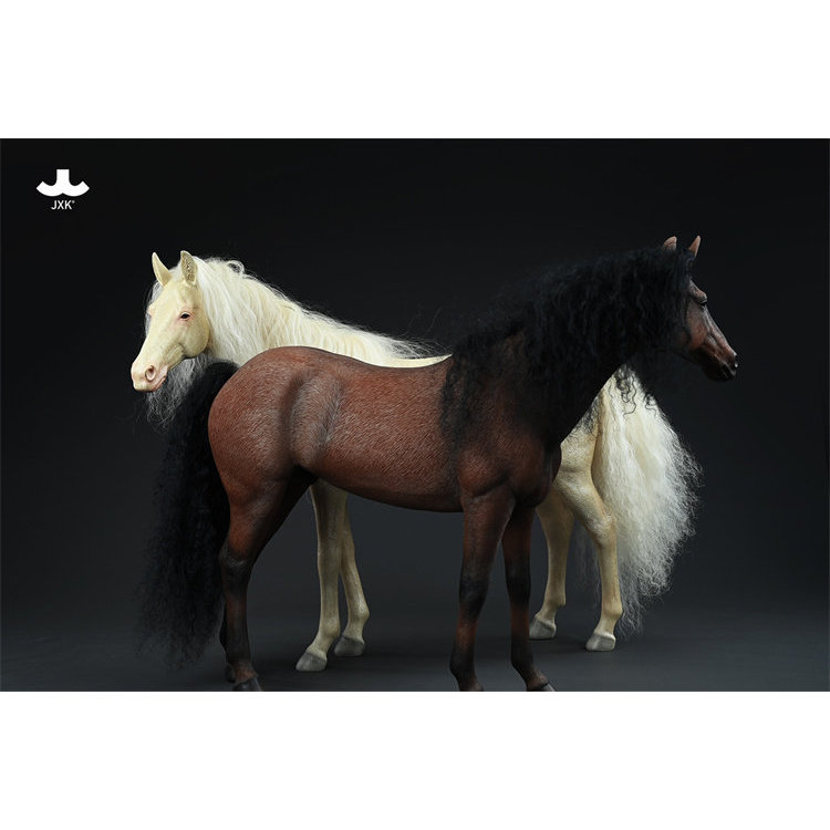 [พรีเมี่ยม] พร้อมสต็อก JXK 1/6 Ahaljie Golden Horse JXK208 Static Animal Model ตกแต่งการจับคู่ตุ๊กตา