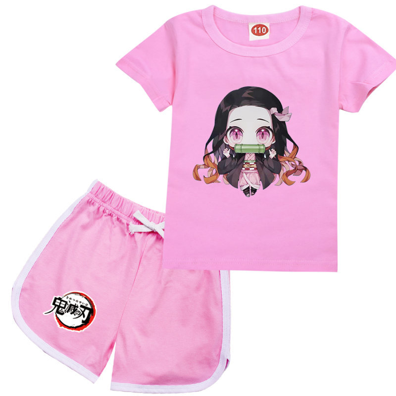 Demon Slayer shirt set for kids tanjiro nezuko shirt 8