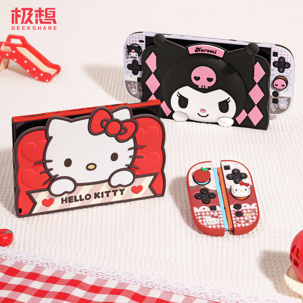 Geekshare Sanrio เคสซิลิโคน HelloKitty Kuromi แบรนด์ร่วมสําหรับ Nintendo Switch 2