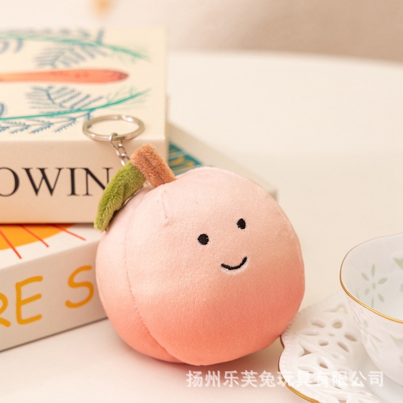 Fruit Fruit Fruit Series Doll Pendant Pear Peach Dragon Fruit Plush Toy Pomegranate Cherry Doll Bag 