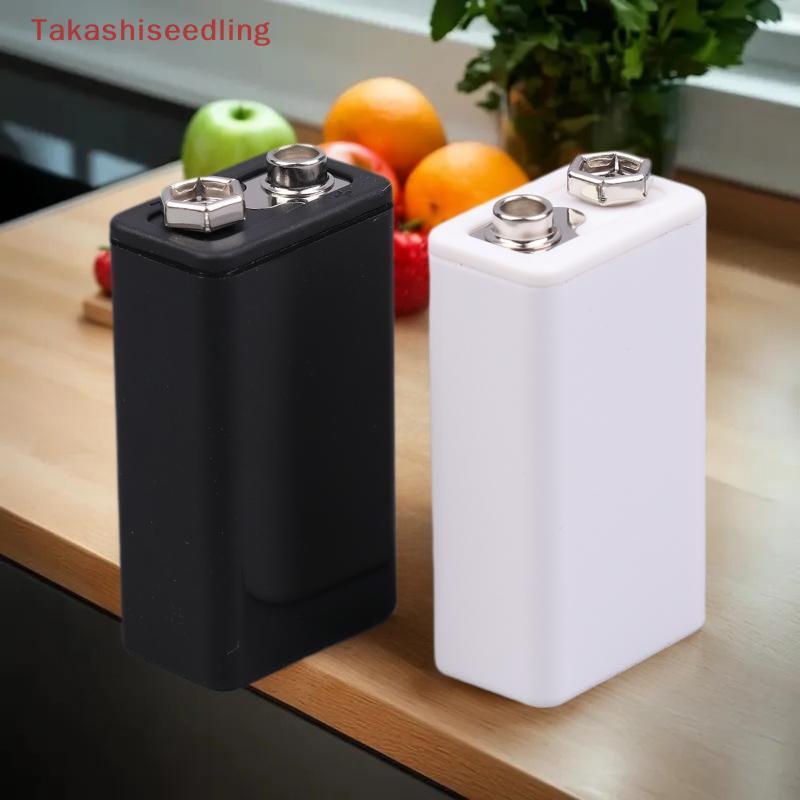 (Takashiseedling) 1/8/8Pcs 9V Type-C Battery Case 6F22 Storage Box Square Battery Holder Portable Ba