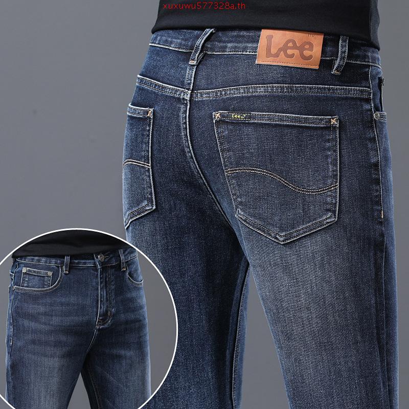 Lee รุ่น LE 37B03 กางเกงยีนส์ผู้ชาย ราคาป้าย 1,890 บาท ยีนส์ยืดผ้านิ่มมาก เอวกลาง ทรงกระบอก สียีนส์ 