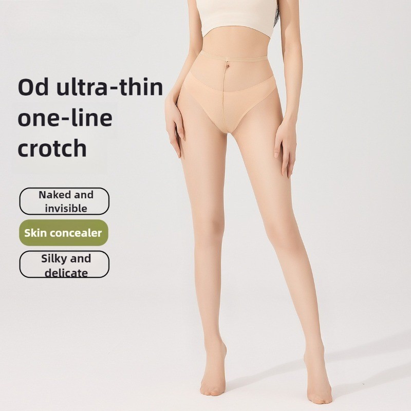 ถุงน่อง 0d Ultra-Thin High-Elastic Slim-Fit Hip-Lifting Non-Dropping Pantyhose คอนซีลเลอร์ First-Lin