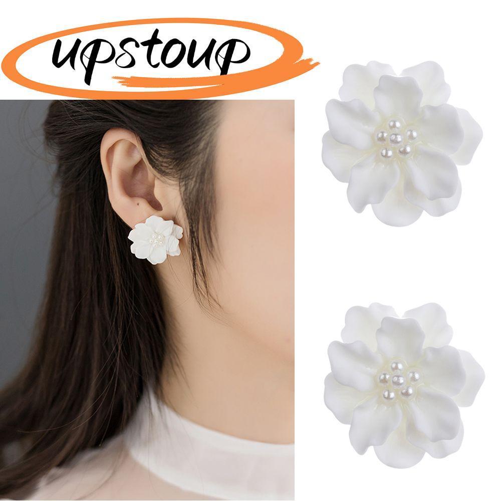 UPSTOUP Camellia Bohemian Women Girl Fashion Big White Flower