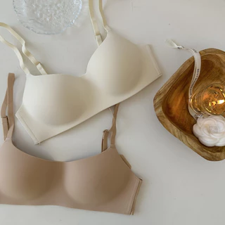 👙ชุดชั้นในไร้รอยต่อ บราแฟชั่น บราสตรี บราหลัง ไม่มีโครงรวบ บาง ใส่สบาย ระบายอากาศได้ดี สายสะพายไหล่ปรับ bra