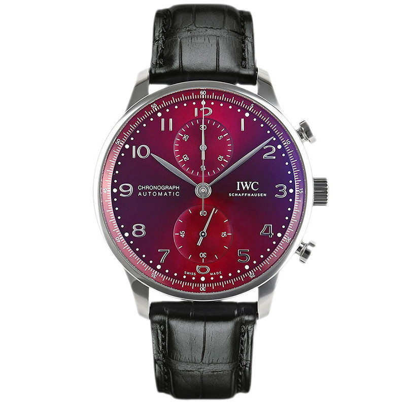 IWC IWC Portugal Stainless Steel Automatic Mechanical Watch Male IW371616-สไตล์ใหม่กลับโปร่งใส