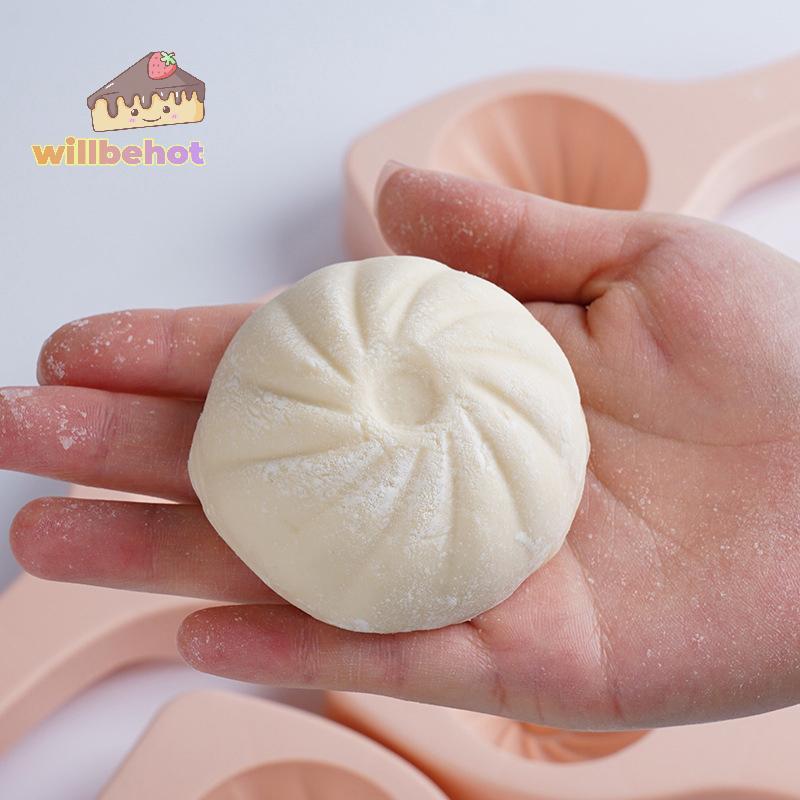 [Willbehot-t] Home Kitchen Handmade Pastry Bun ทํา Mould จีน Baozi แม่พิมพ์มือถือเบเกอรี่และขนมนึ่งเครื่องมือยัดไส้ครัว [ใหม่]