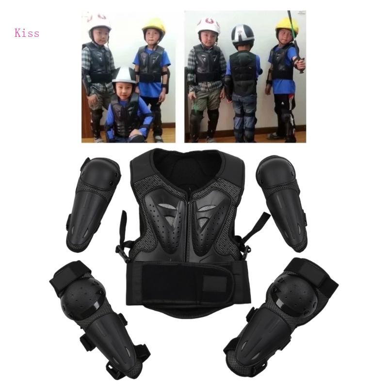 Kiss Children Armor for Protection Vest Motorcycle Kids Suit ATV Dirt Bike Chest Spin
