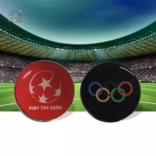 [Onw] Football Pick Edge Finder Coin Toss ผู้ตัดสินเหรียญด้านข้างผู้พิพากษา Flipping Match Supplies [th]