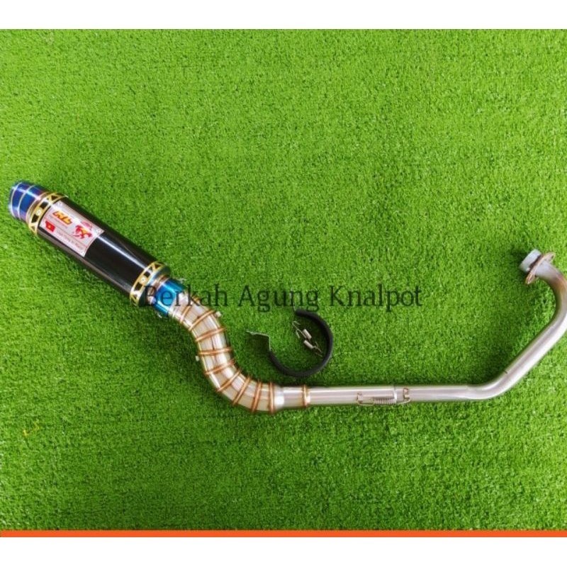 Rl Red RACING EXHAUST OPENLEO สําหรับ Y15ZR LC135 Y15