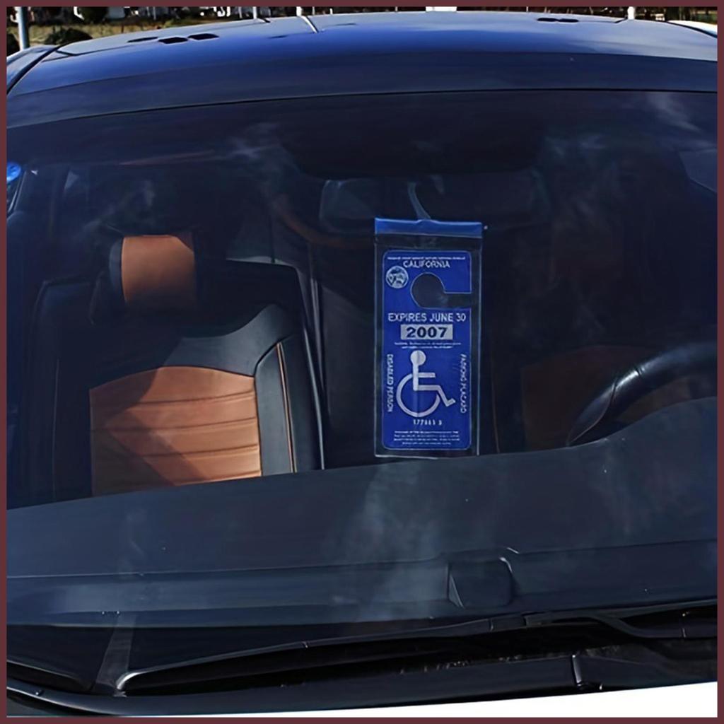 Handicap Placard สําหรับ Auto Car Hanger สําหรับ Handicap Placard แขนป้องกันป้ายสําหรับ nuaeduyvn