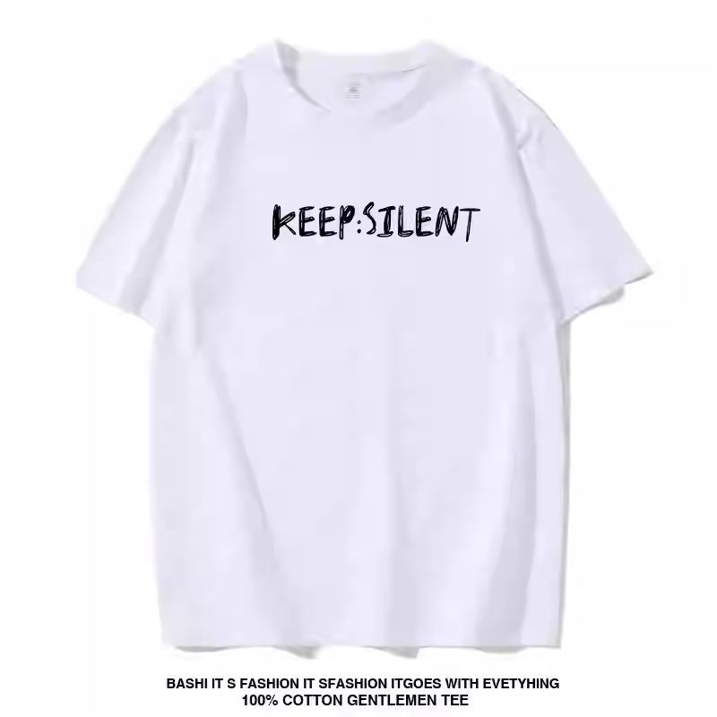 วันวาเลนไทน์ Love KEEP: SILENT Lingling เสื้อยืดแขนสั้นผู้หญิงเสมอ Wonder Top เสื้อผ้า 12.11 B