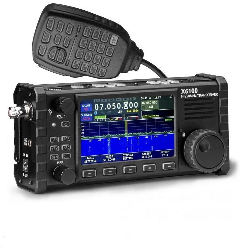 ใหม่ XIEGU X6100 50MHz HF Transceiver All Mode Transceiver แบบพกพา SDR Shortwave Transceiver Build-i