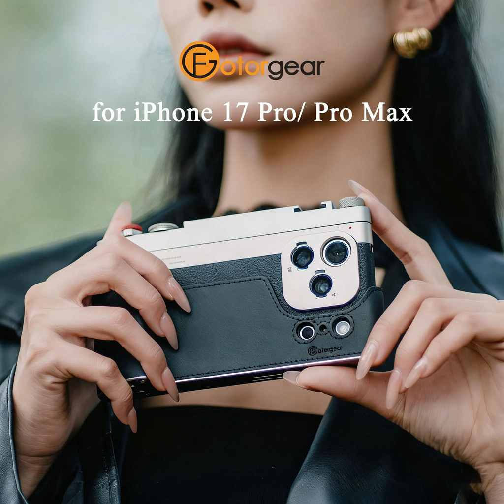 Fotorgear Retro การถ่ายภาพชุดสําหรับ iPhone 17 Pro/ Pro Max T-mount เคสโทรศัพท์ 67 มม.กรองอะแดปเตอร์รองเท้าเย็น Lanyard
