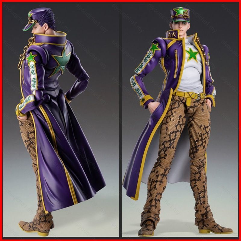 SY2 JoJo Bizarre Adventure Action Figure Kujo Jotaro มือถือตุ๊กตาของเล่นสําหรับเด็กเครื่องประดับคอลเ