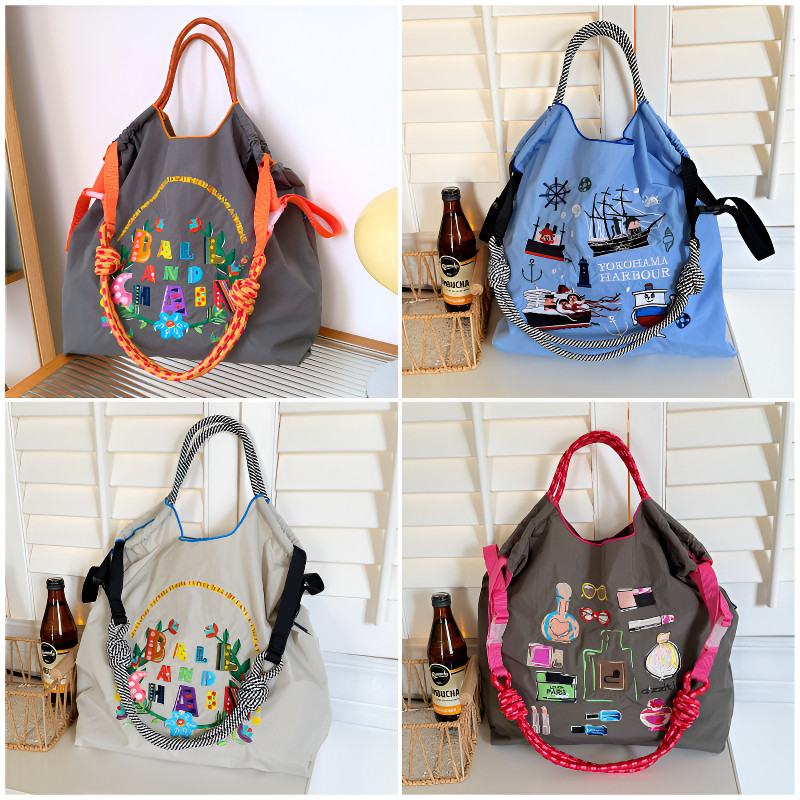 กระเป๋าสะพาย Eco Shopping Tote - สไตล์ดี ความจุมากสำหรับผู้หญิง