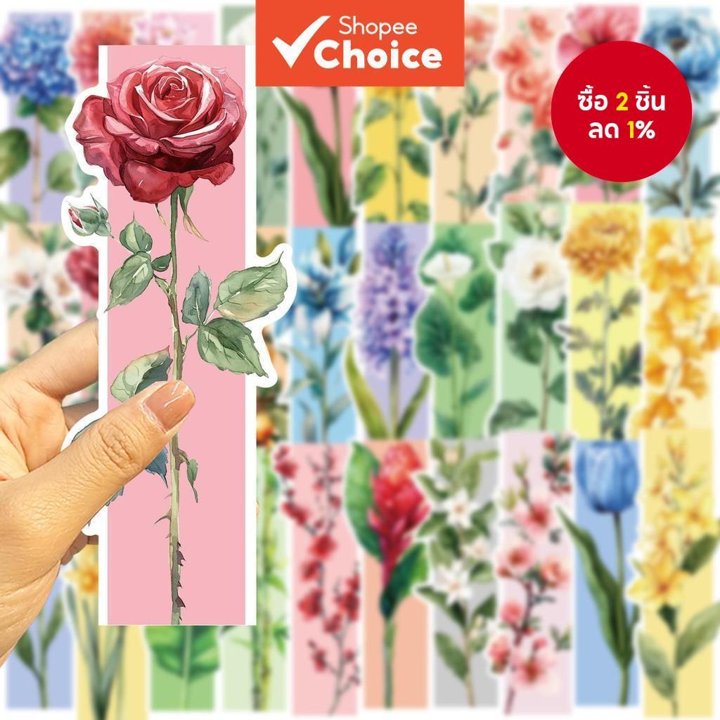 ชุดที่คั่นชุดดอกไม้ 30 ชิ้น – ที่คั่นหนังสือกระดาษมินิมอลสําหรับอ่านหนังสือ, วารสาร, ของขวัญ