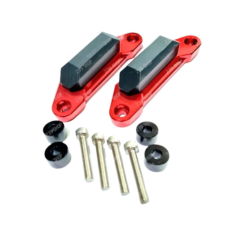 กันล้ม บังโคลนหน้า CBR250 CBR300F CB300F สีแดง CNC งาน 20A PIRANHA BO SHOP