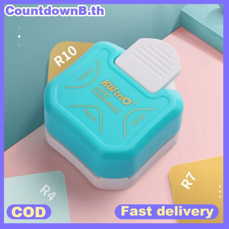 CO 3 In1 Mini Corner Trimmer มุม Rounder Punch R4/R7/R10mm มุม Trimmer A