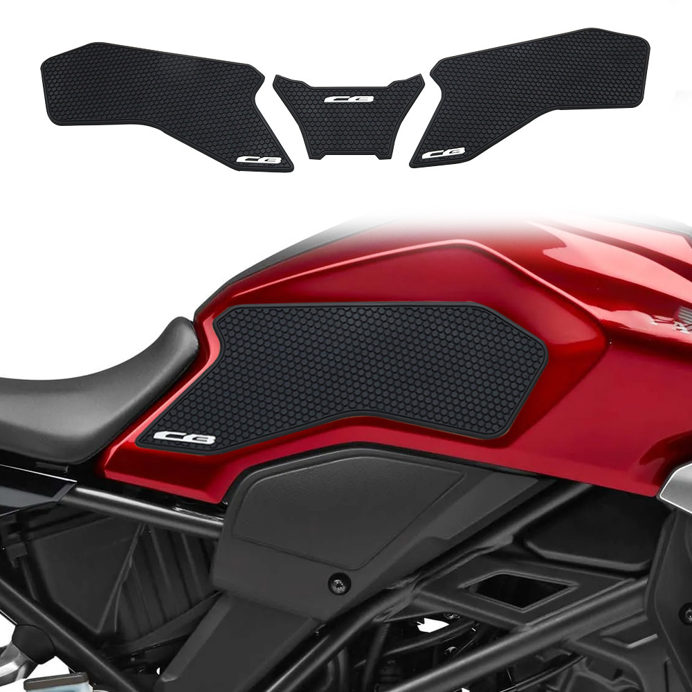 สําหรับ CB250R CB 250R CB300R CB 300R ลื่นด้านข้างการใช้ถังสติกเกอร์กันน้ํา Pad สติกเกอร์ยางสีดํา CB