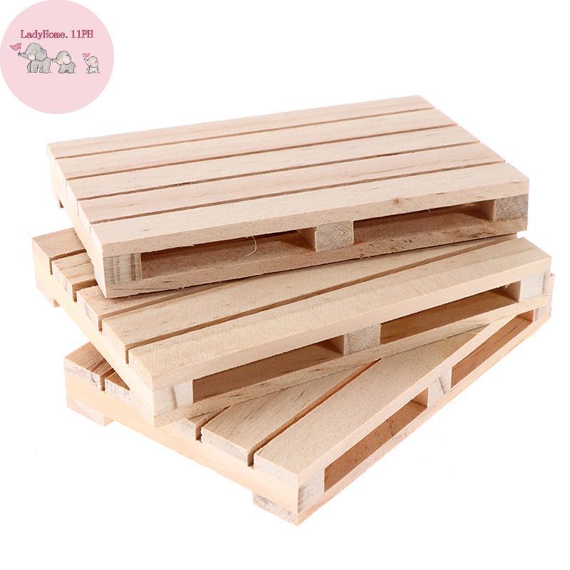 LadyHome Wooden Pallet ที่รองแก้วเครื่องดื่มสําหรับเครื่องดื่มร้อนและเย็น Wood Pallet ph