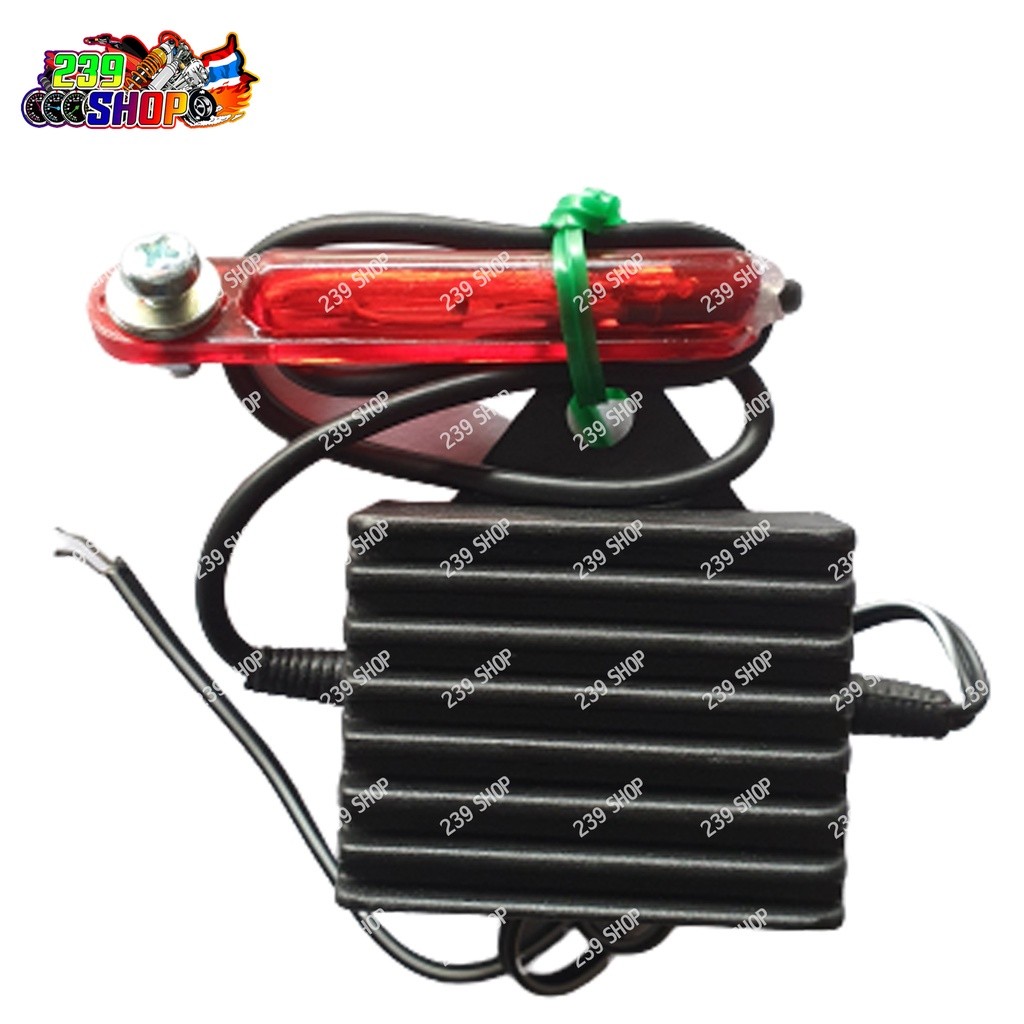 ไฟแฟลช ไฟแต่ง กระพริบ สีแดง 12V DC. BO SHOP